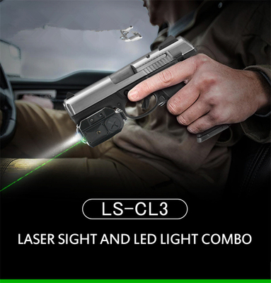Linterna táctica aumentable militar de CR123A 3V con el laser verde rojo
